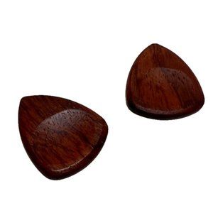 Guitar Picks Wooden 2pc Set New Music String Picks